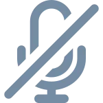 Microphone Slash SVG Icon